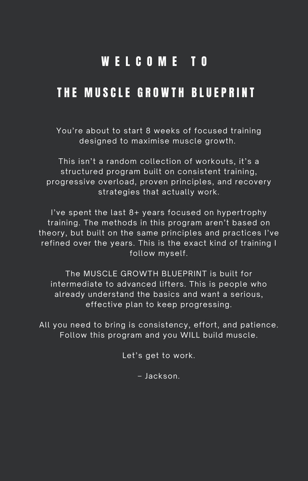 The Muscle Growth Blueprint