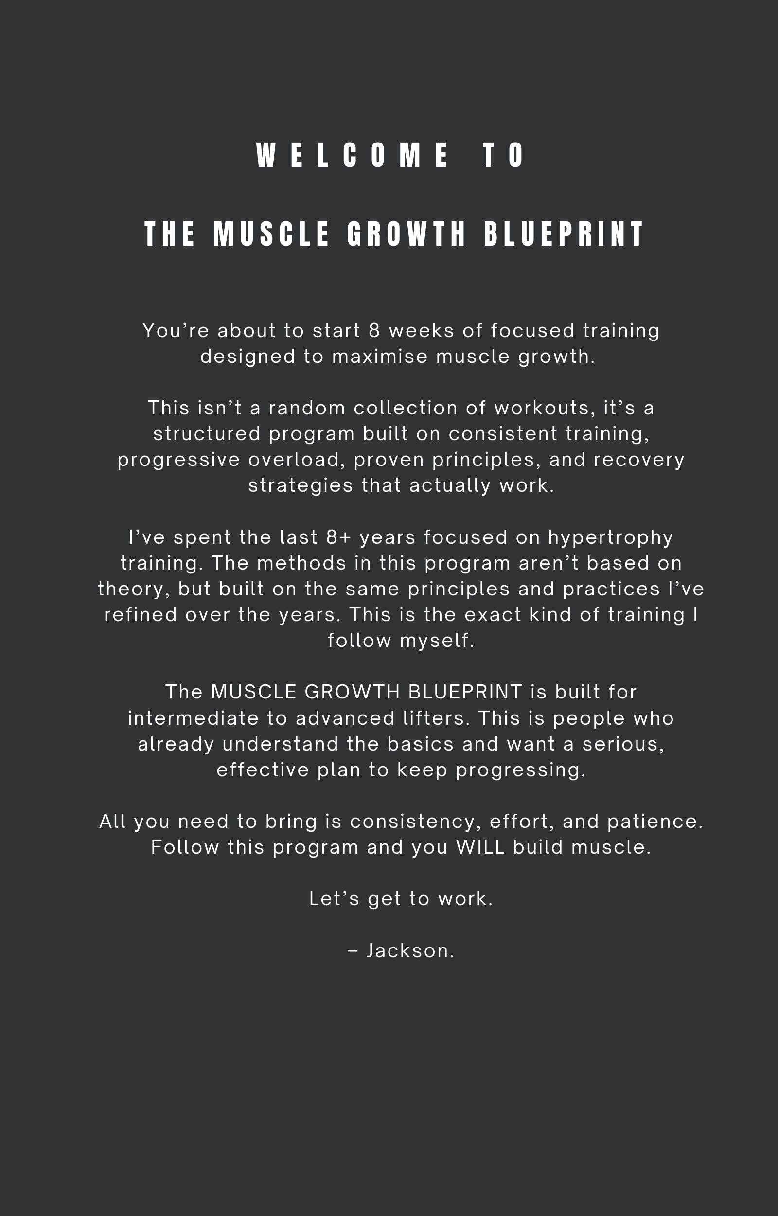 The Muscle Growth Blueprint